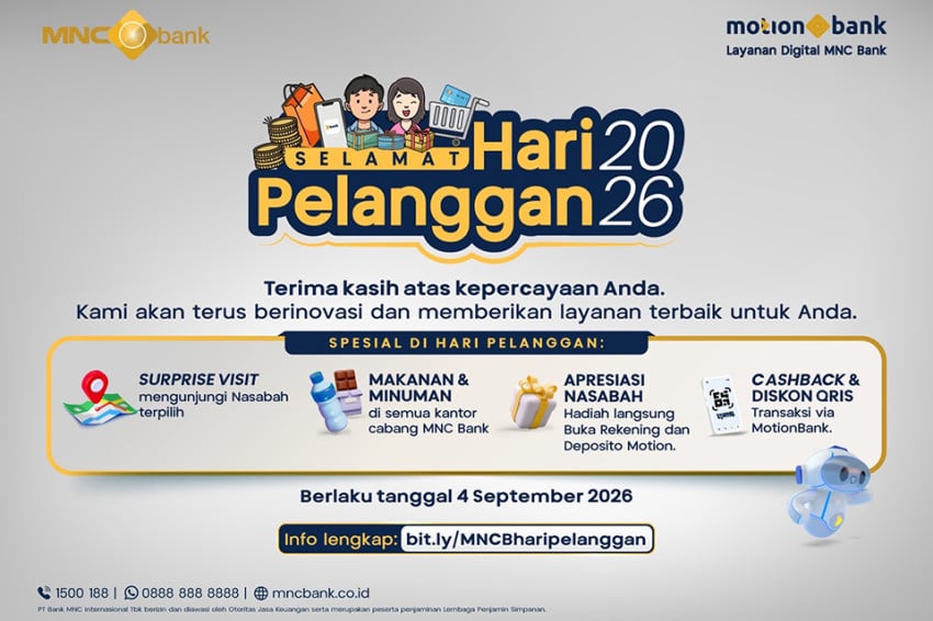 MNC Bank Rayakan Hari Pelanggan lewat Layanan Personal dan Promo Transaksi