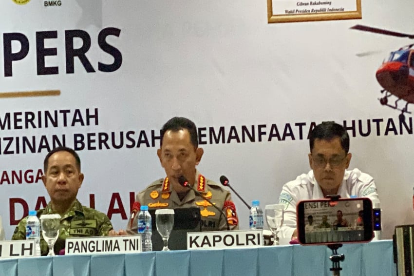 Kapolri Beberkan 138 Tersangka Kebakaran Hutan dari 200 Laporan Polisi